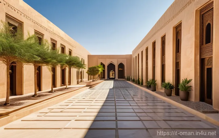 오만의 건축 디자이너 - **Prompt:** A vibrant, futuristic yet culturally rich urban landscape in Sultan Haitham City, Oman. ...